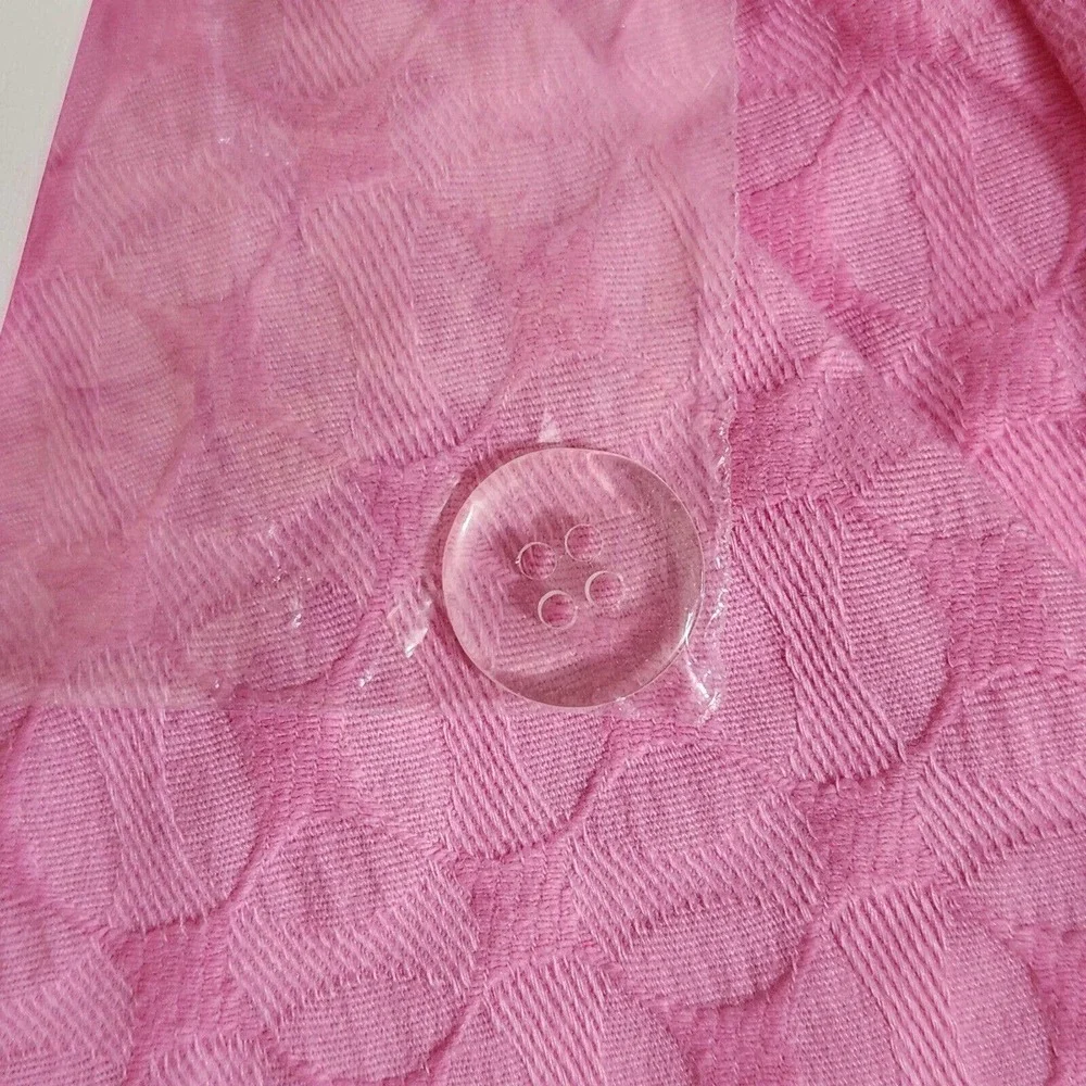Crown & Ivy Womens Shorts Size 16 Solid Pink Barbie Shelby Scallop 4" Inseam NWT - Picture 8 of 11